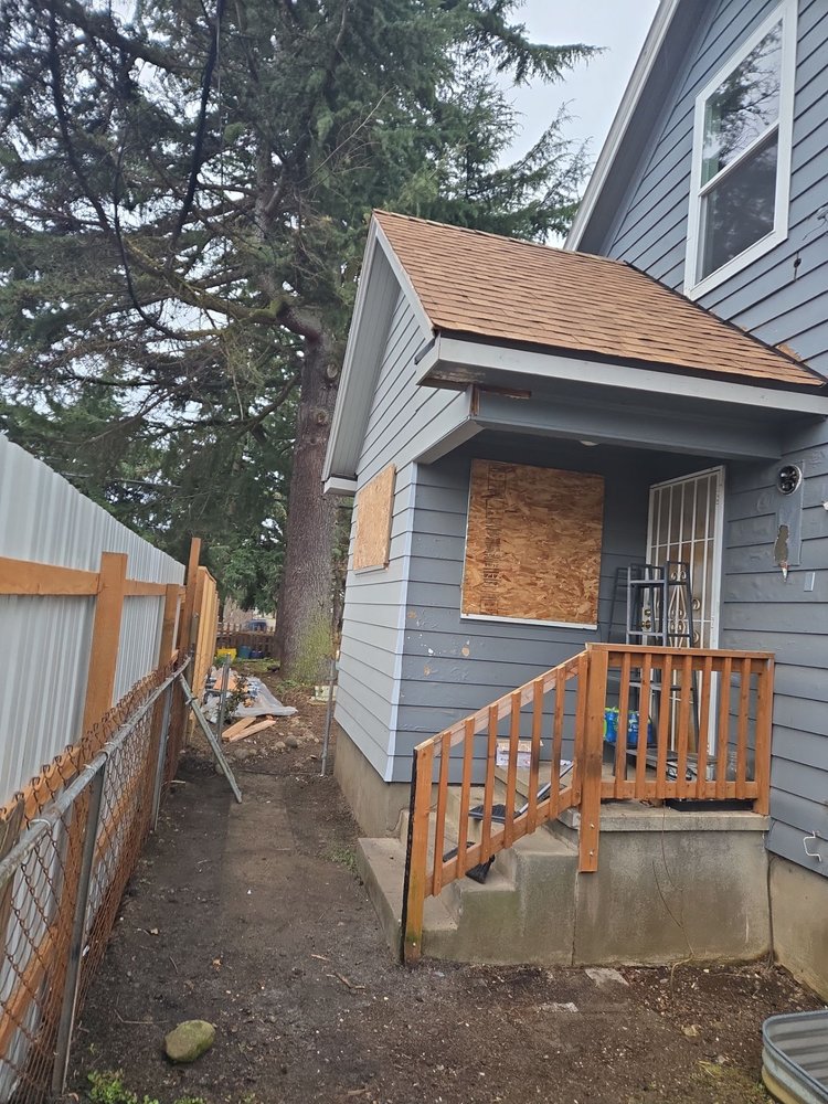 Exterior fire damage repair